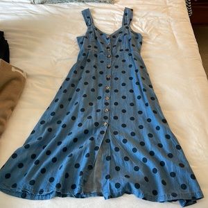 Mango polka dot midi dress